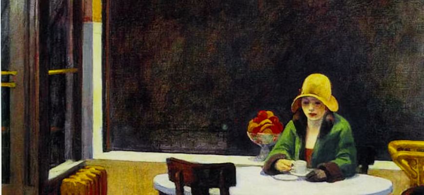 تيمة الوحدة والعزلة في الأعمال الفنية لإدوارد هوبر (Edward hopper)